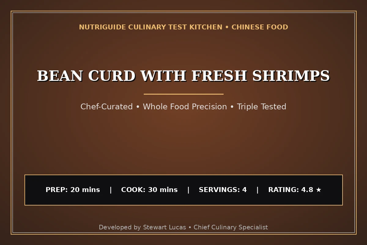 Bean Curd With Fresh Shrimps