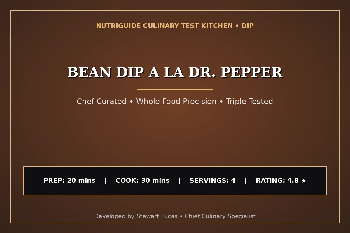 Bean Dip A La Dr. Pepper