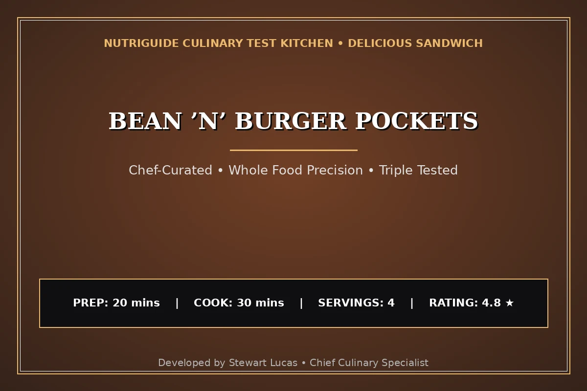 Bean ’N’ Burger Pockets