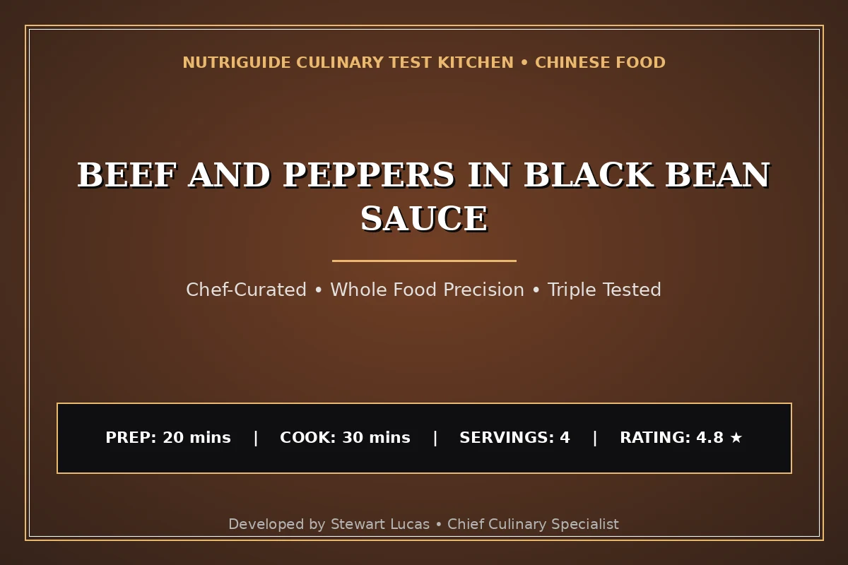 Beef And Peppers In Black Bean Sauce