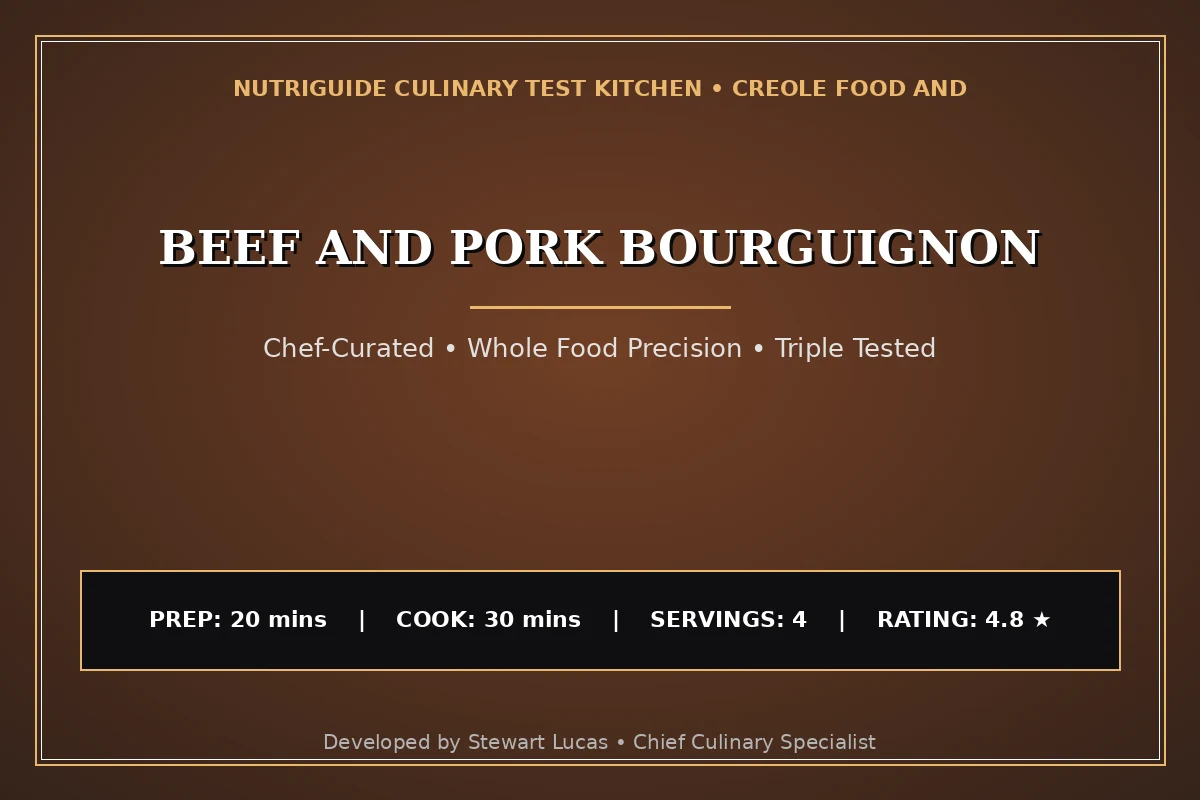 Beef And Pork Bourguignon