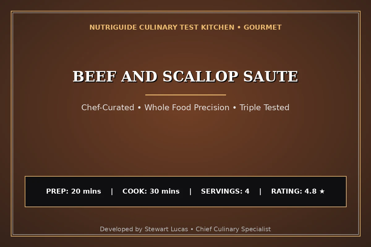 Beef And Scallop Saute