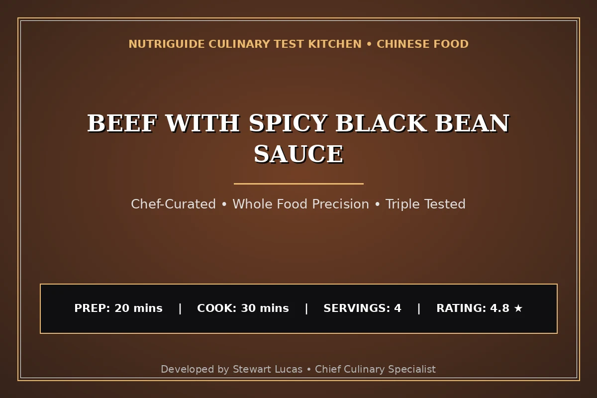 Beef With Spicy Black Bean Sauce