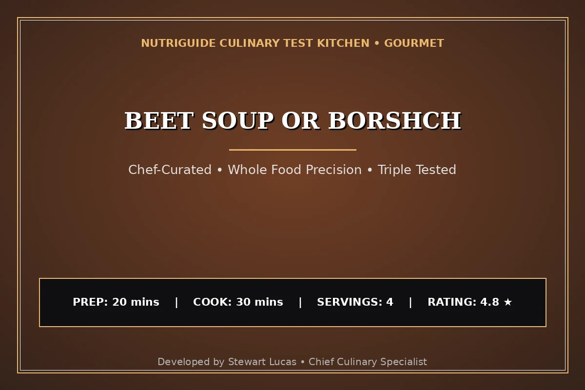 Beet Soup Or Borshch