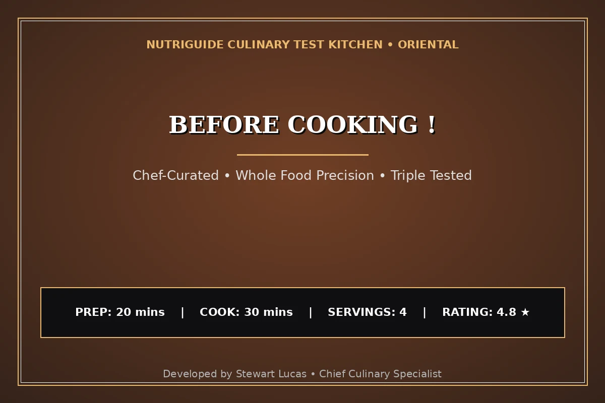 Before Cooking !
