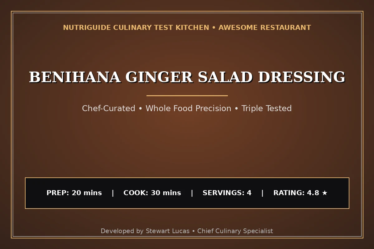 Benihana Ginger Salad Dressing