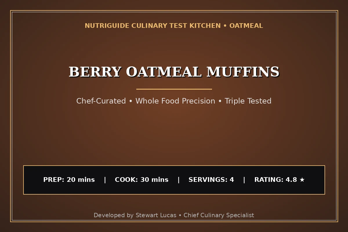 Berry Oatmeal Muffins