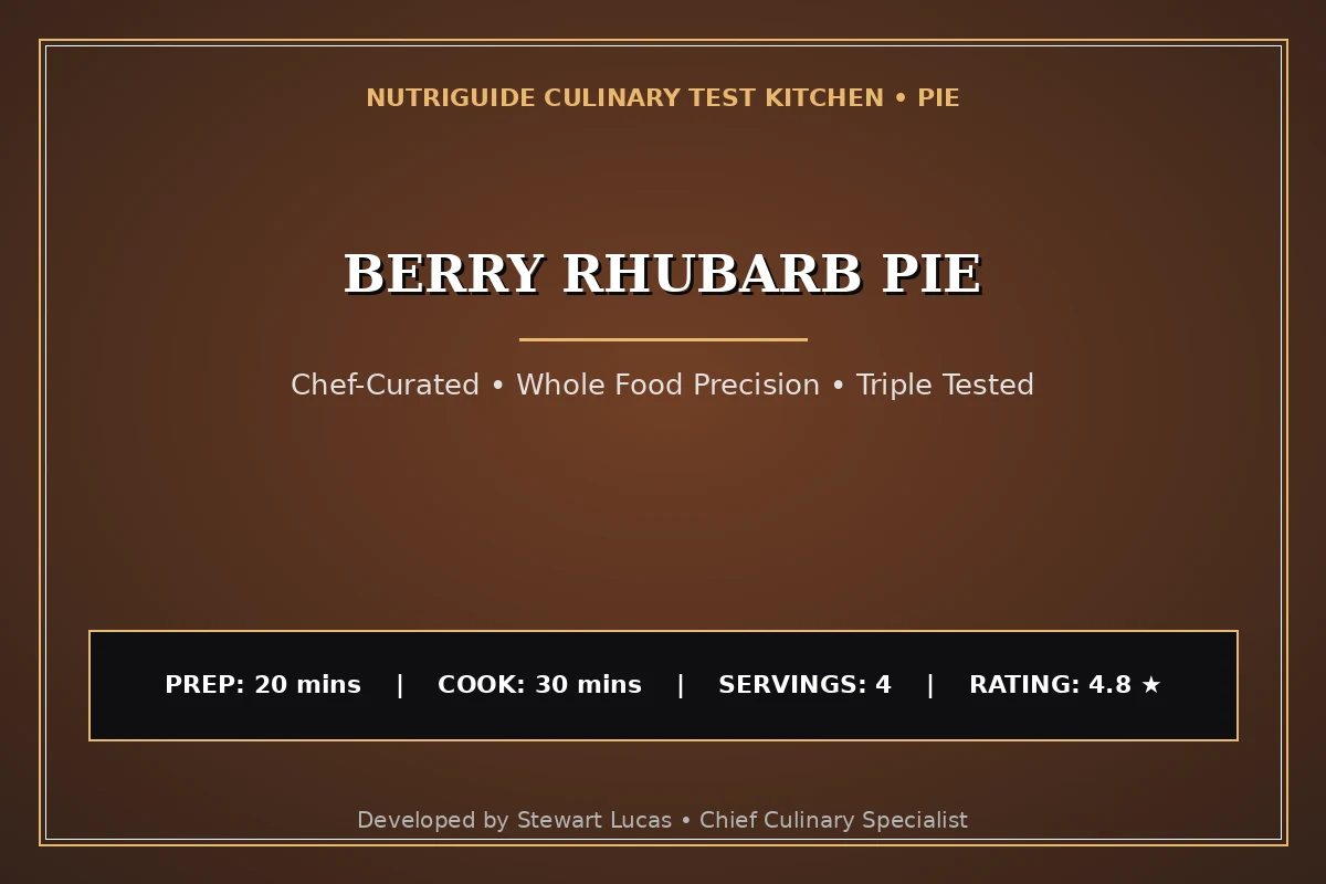 Berry Rhubarb Pie