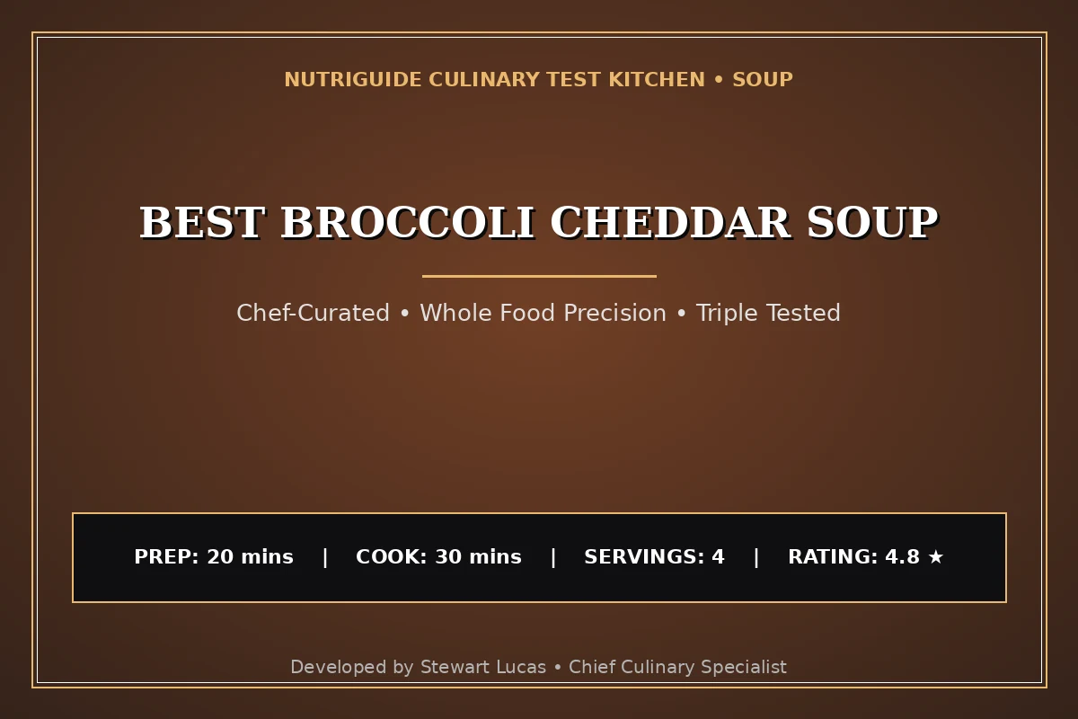 Best Broccoli Cheddar Soup