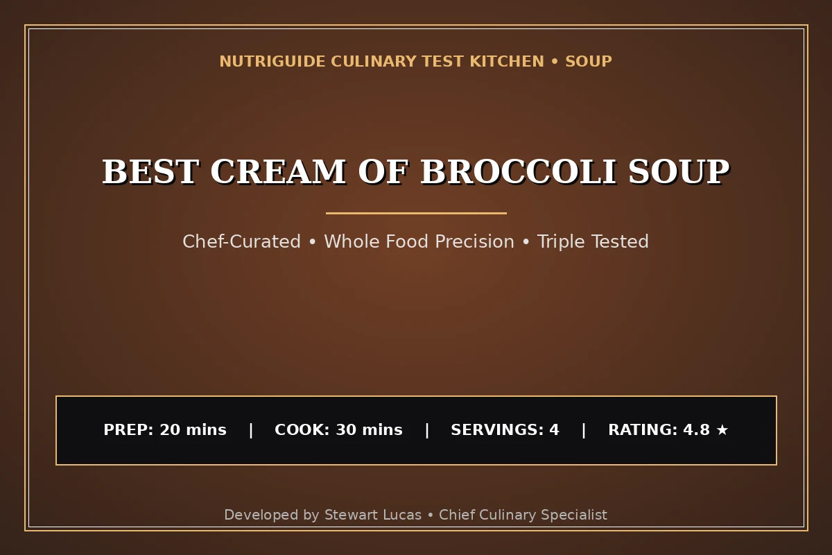 Best Cream Of Broccoli Soup