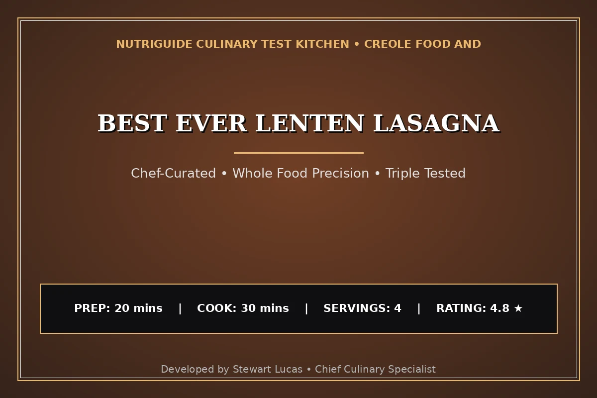 Best Ever Lenten Lasagna