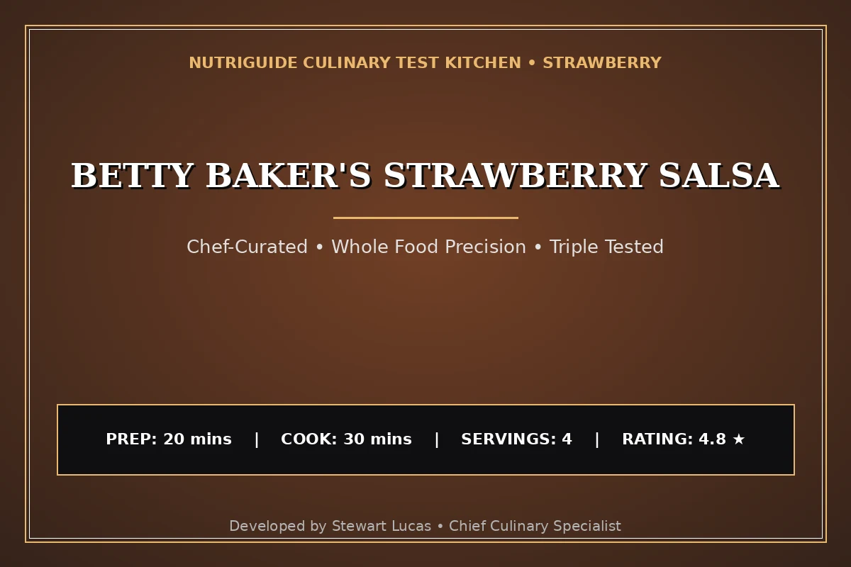 Betty Baker'S Strawberry Salsa