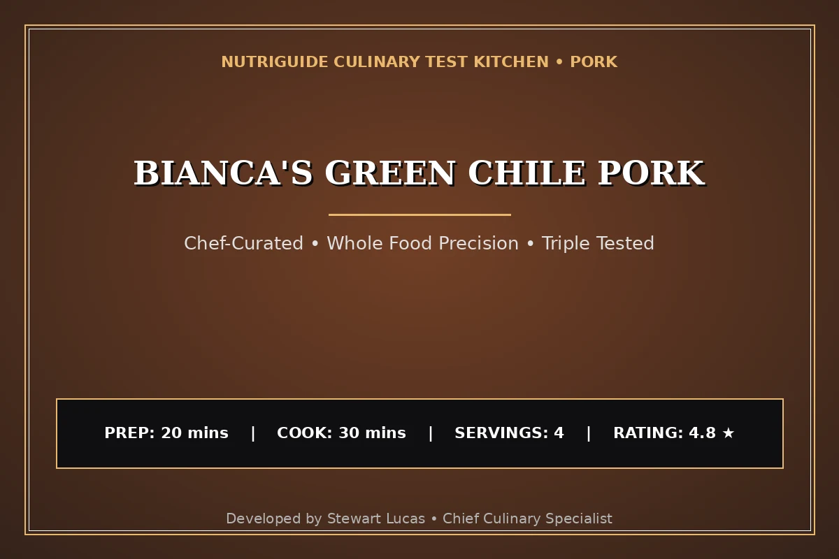 Bianca'S Green Chile Pork