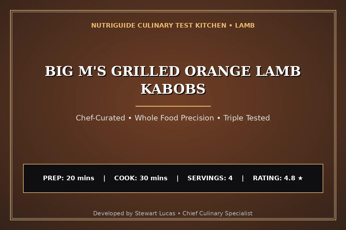 Big M'S Grilled Orange Lamb Kabobs