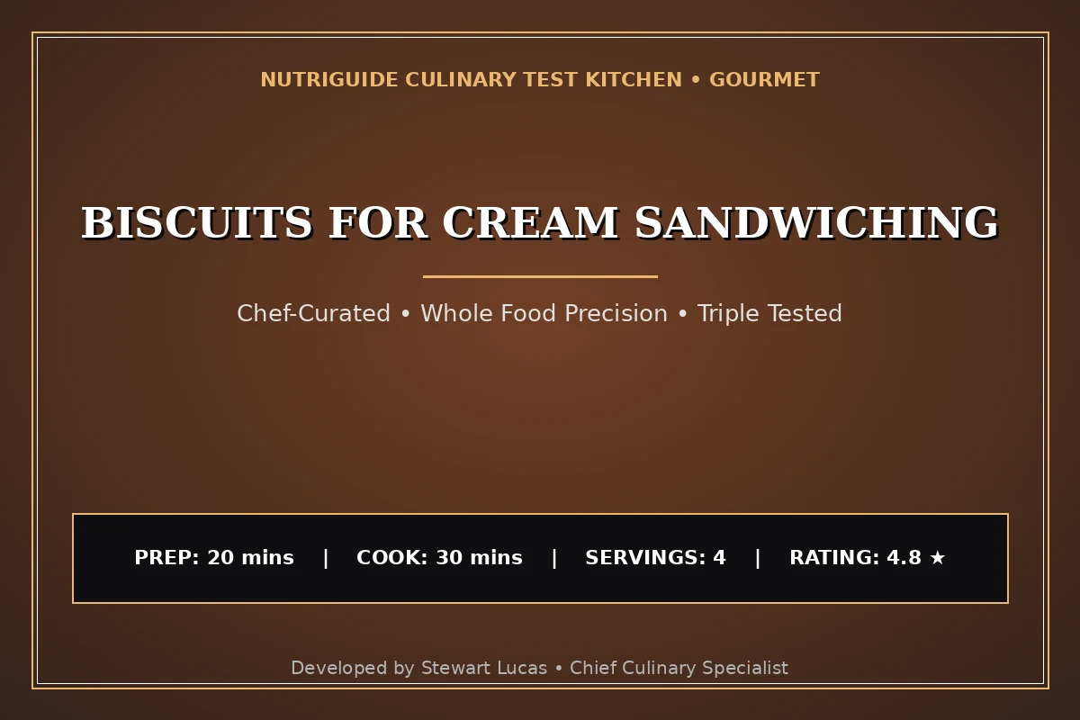 Biscuits For Cream Sandwiching