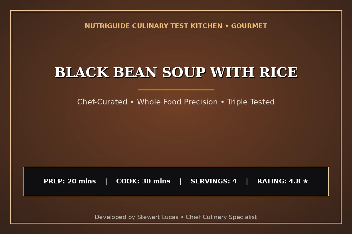 Black Bean Soup With Rice