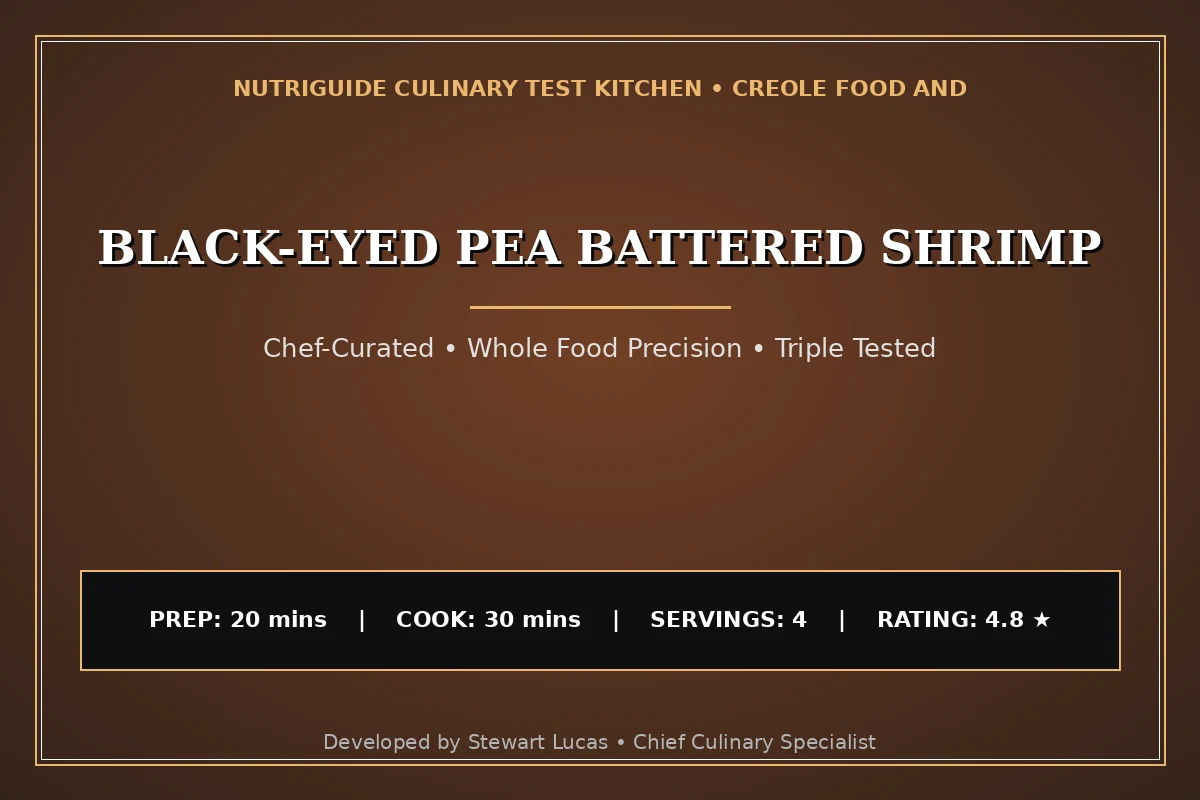 Black-Eyed Pea Battered Shrimp
