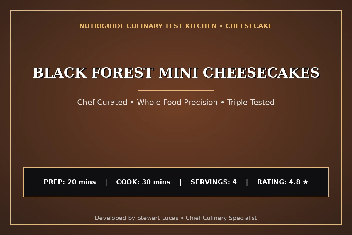 Black Forest Mini Cheesecakes
