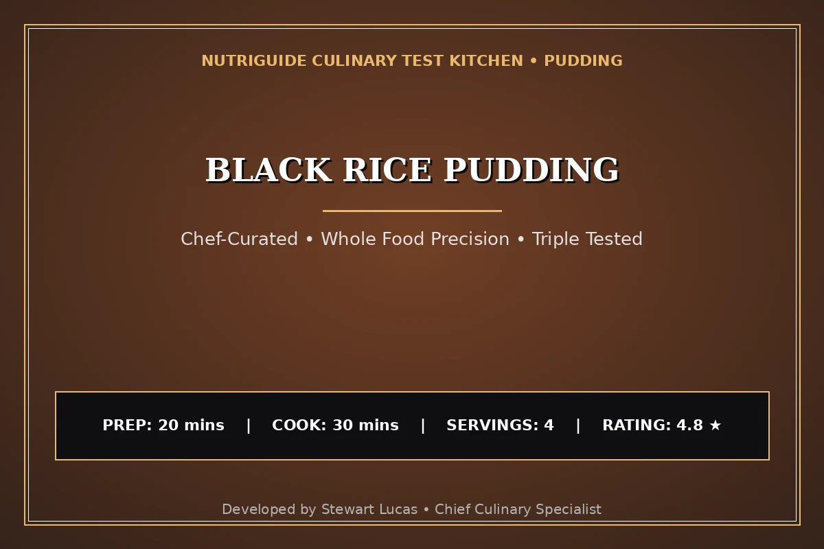 Black Rice Pudding