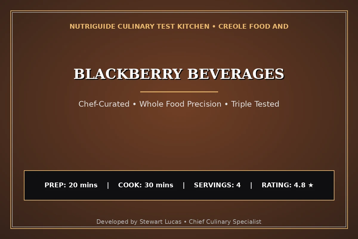 Blackberry Beverages
