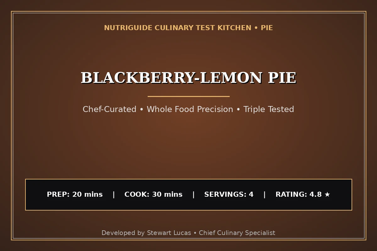 Blackberry-Lemon Pie