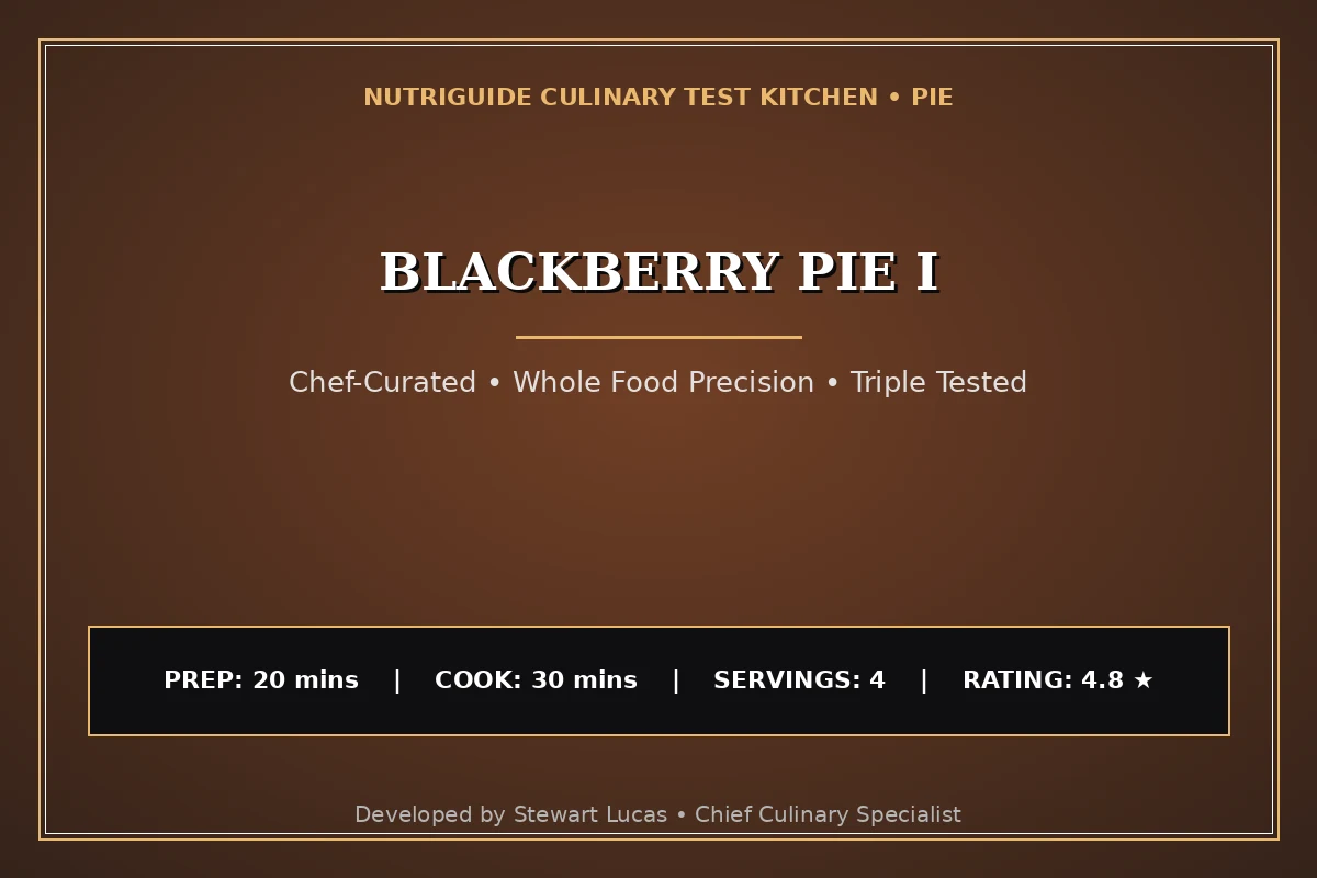 Blackberry Pie I