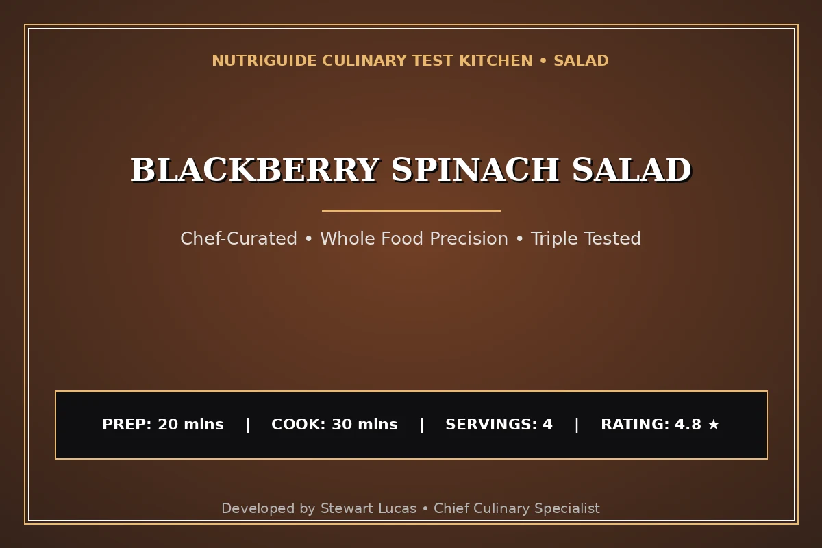 Blackberry Spinach Salad
