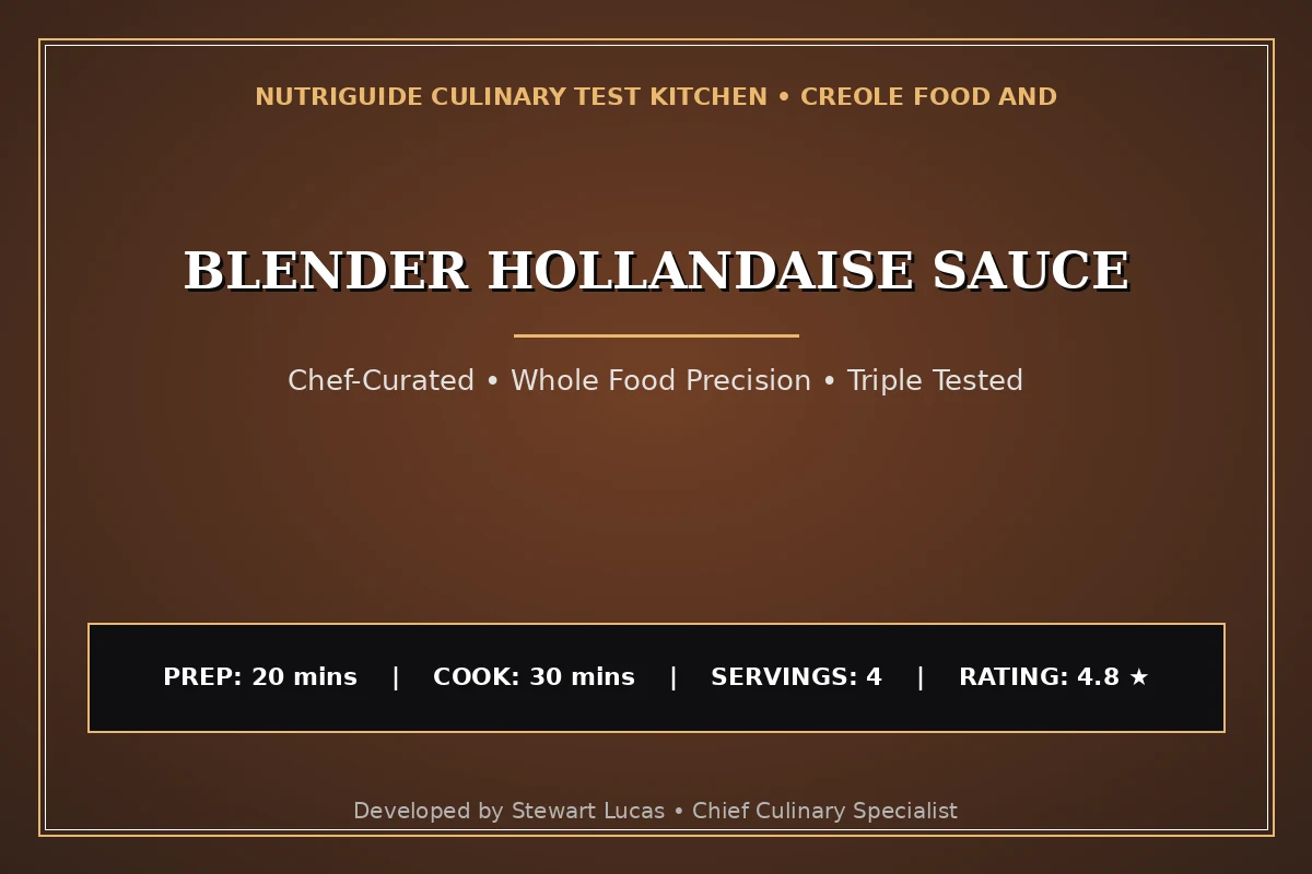 Blender Hollandaise Sauce