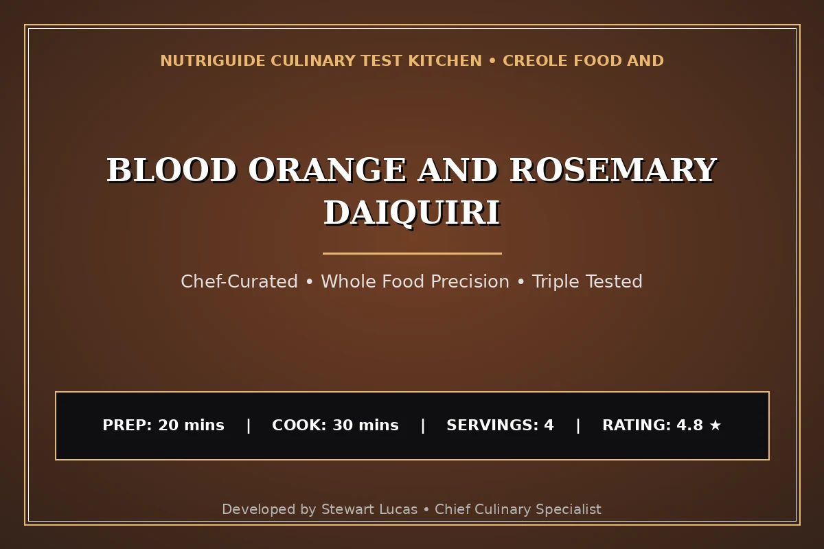 Blood Orange And Rosemary Daiquiri