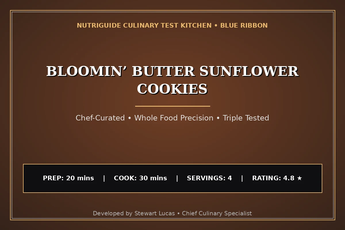 Bloomin’ Butter Sunflower Cookies