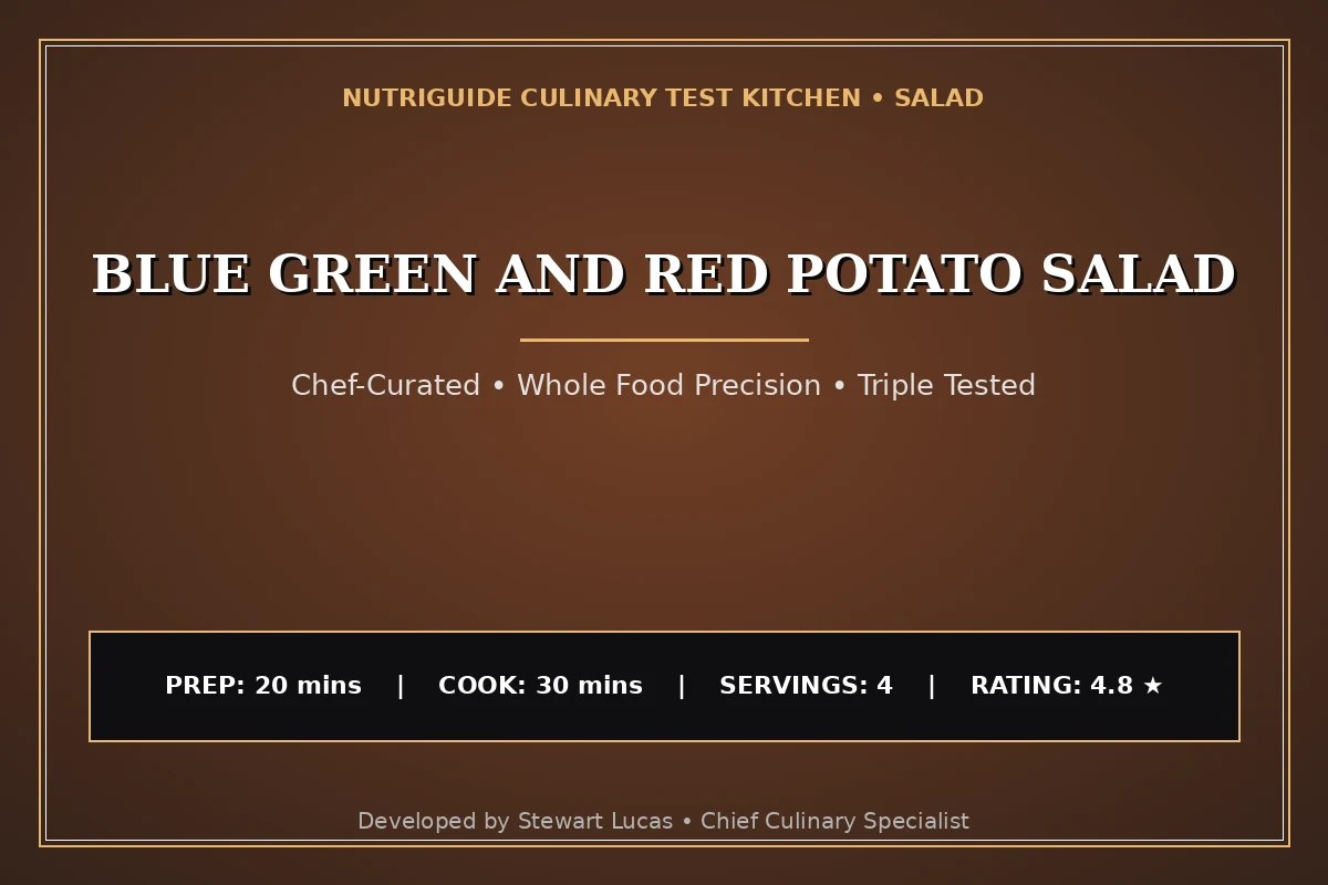 Blue Green And Red Potato Salad