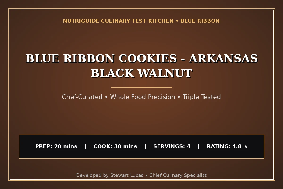 Blue Ribbon Cookies - Arkansas Black Walnut