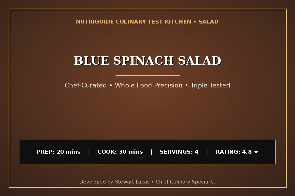 Blue Spinach Salad