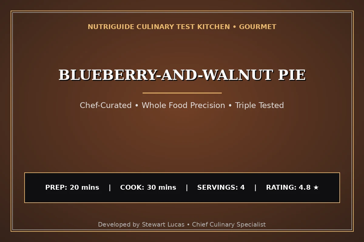 Blueberry-And-Walnut Pie
