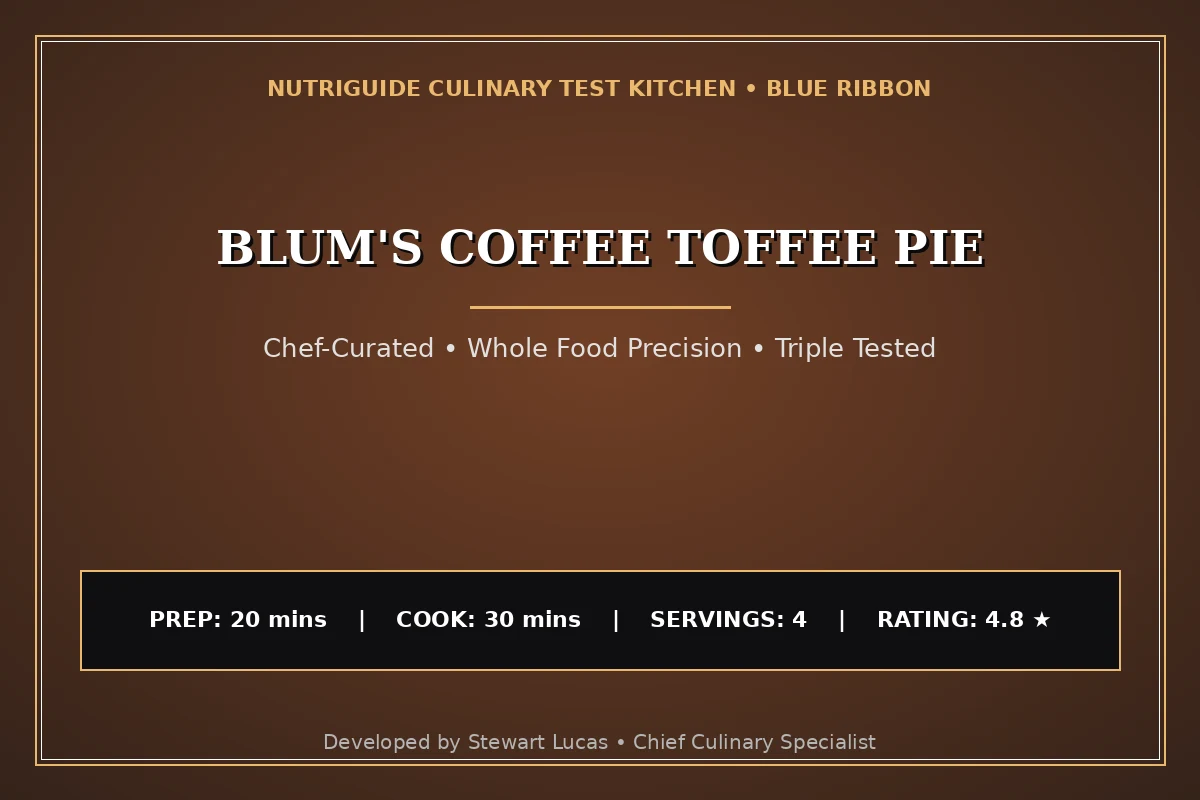 Blum'S Coffee Toffee Pie