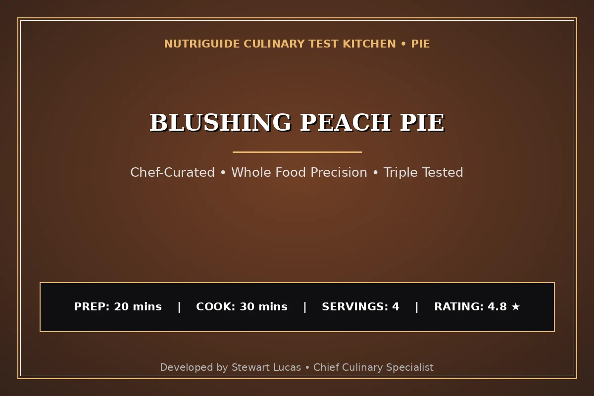 Blushing Peach Pie