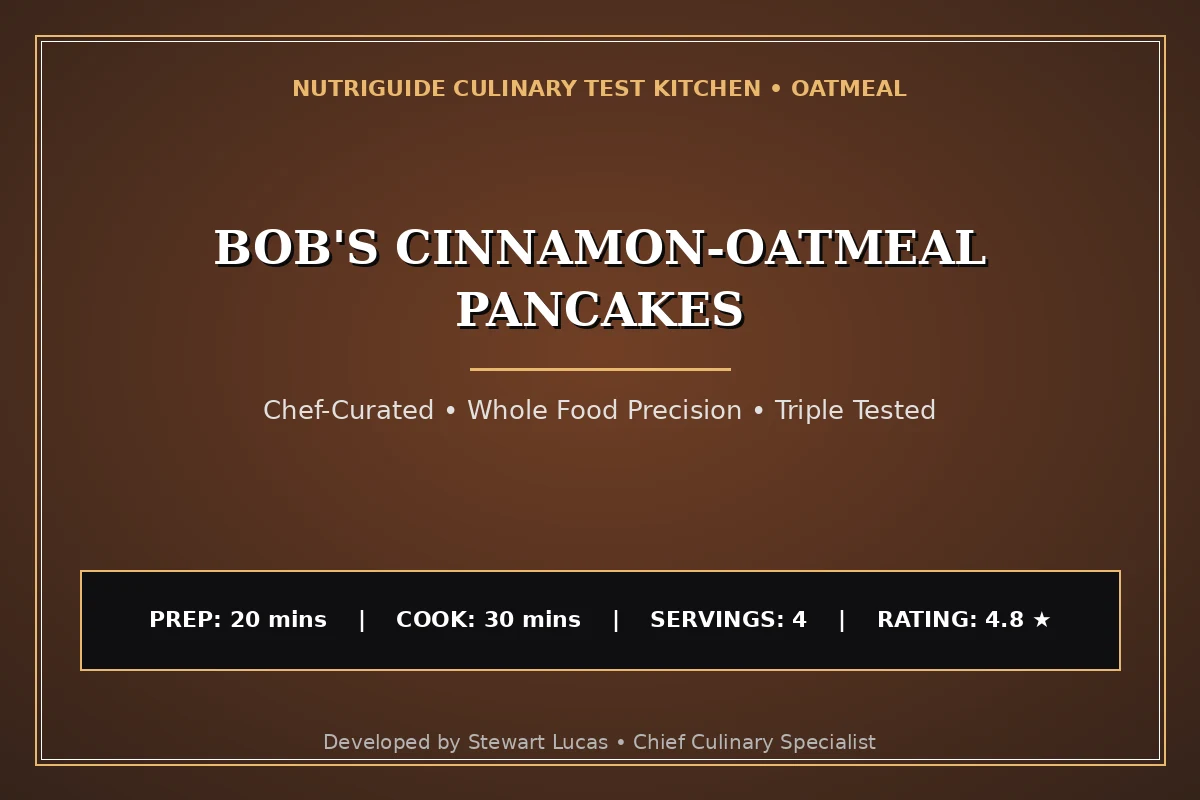 Bob'S Cinnamon-Oatmeal Pancakes