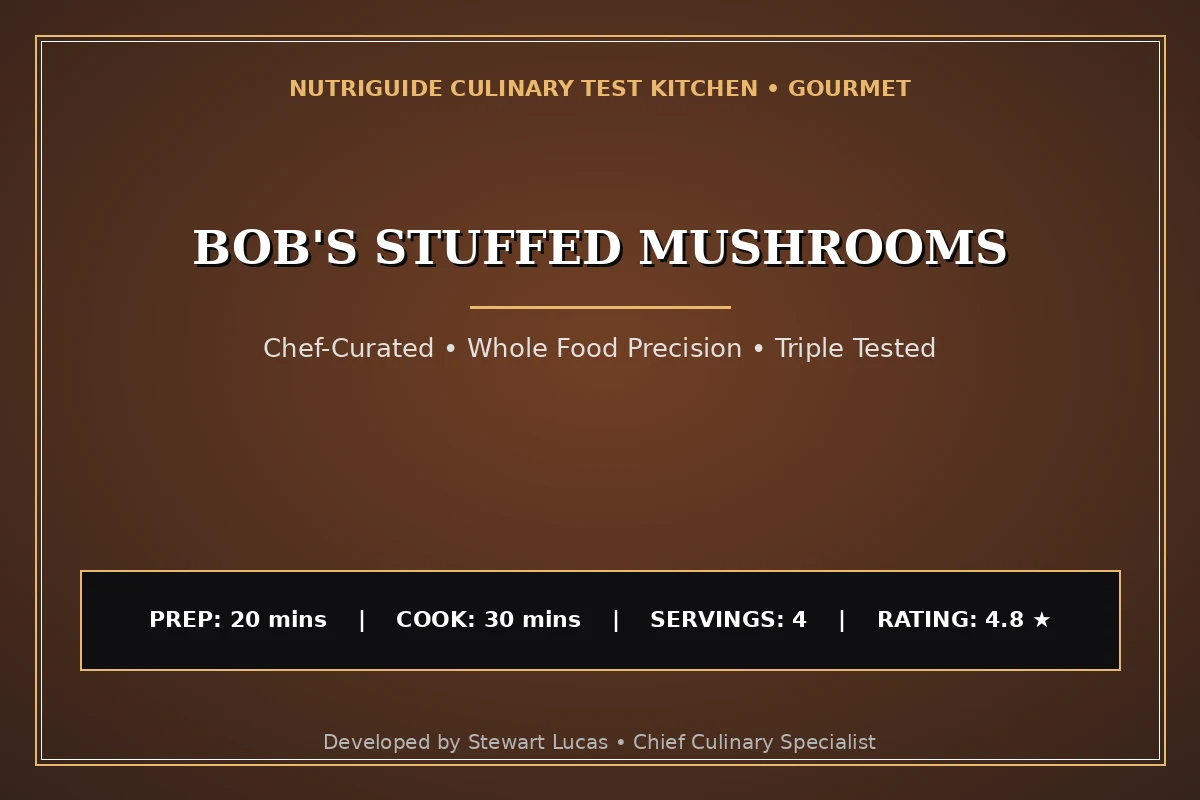Bob'S Stuffed Mushrooms