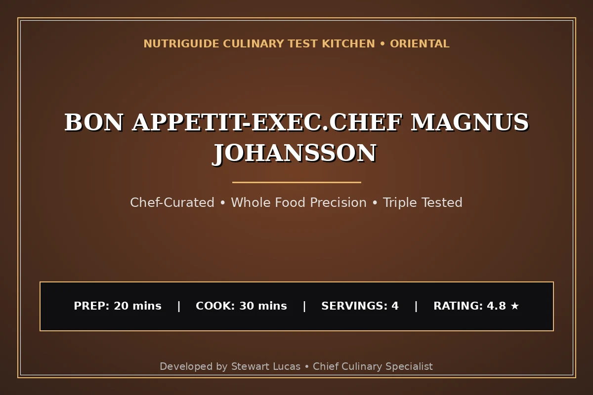 Bon Appetit-Exec.Chef Magnus Johansson