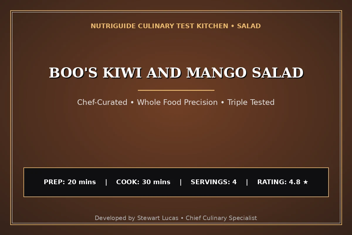 Boo'S Kiwi And Mango Salad