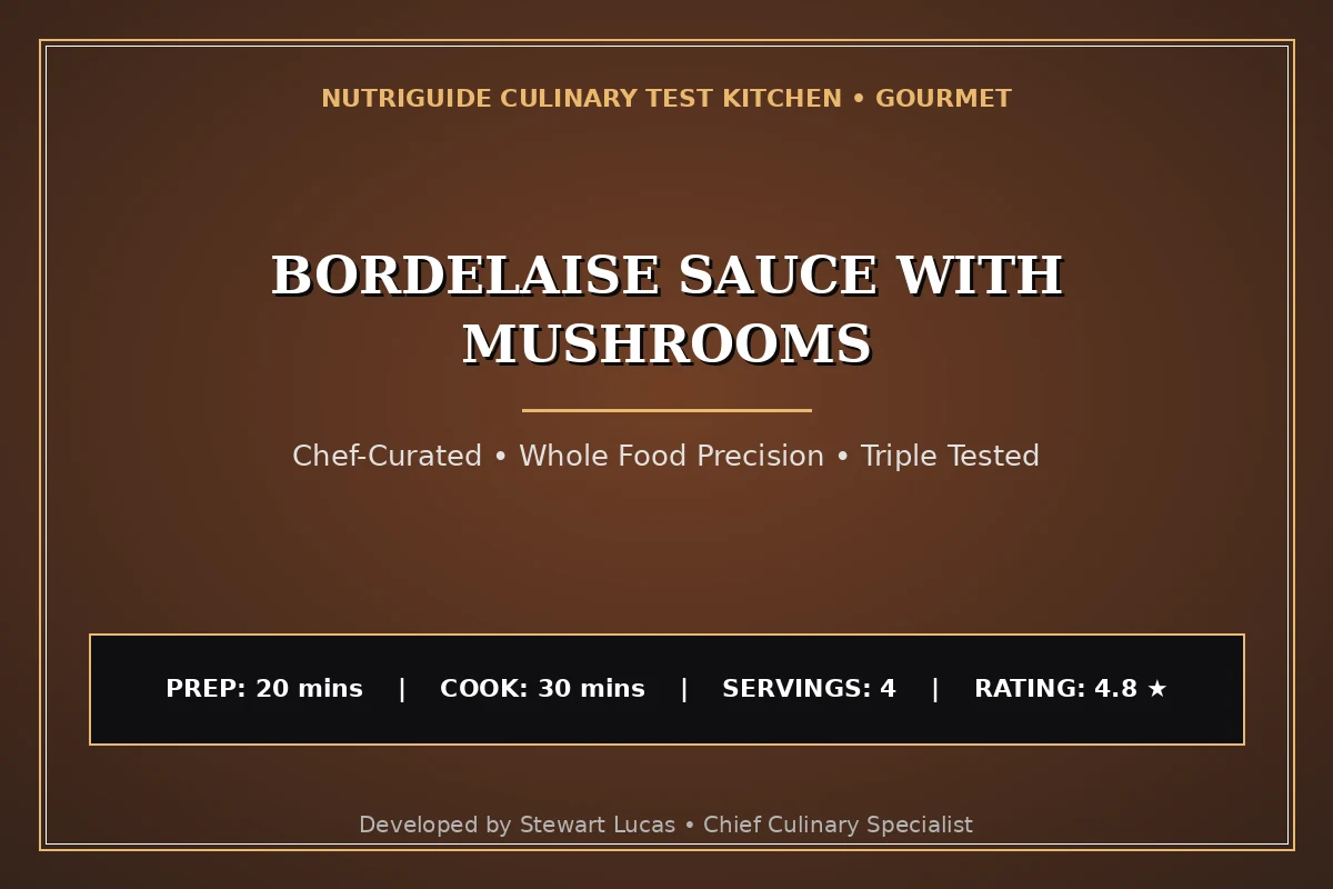 Bordelaise Sauce With Mushrooms