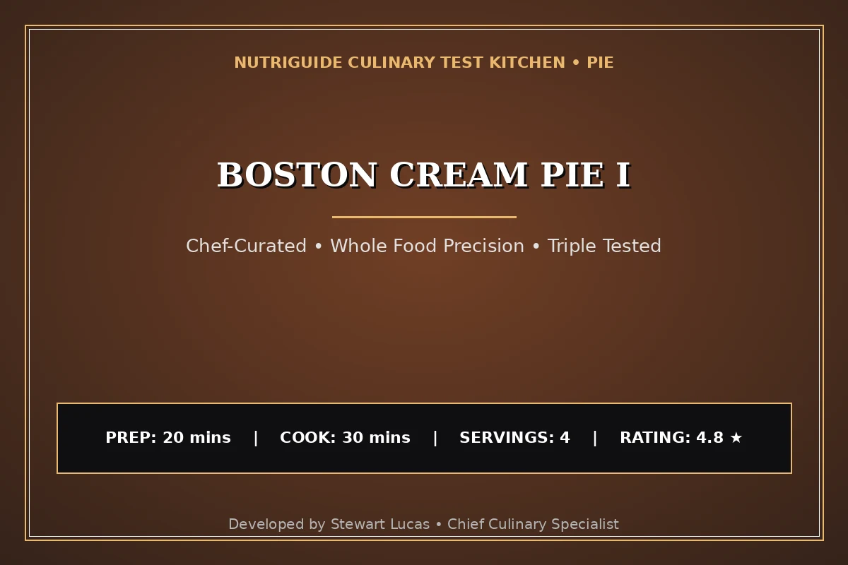 Boston Cream Pie I