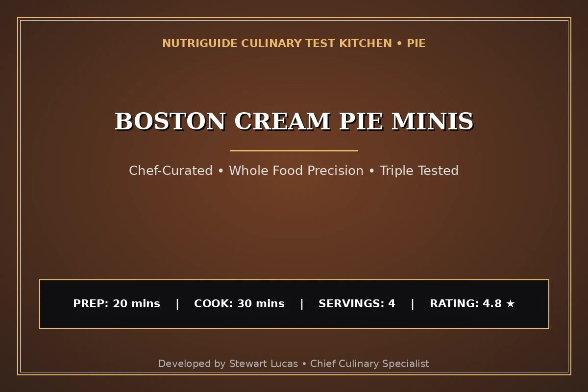 Boston Cream Pie Minis