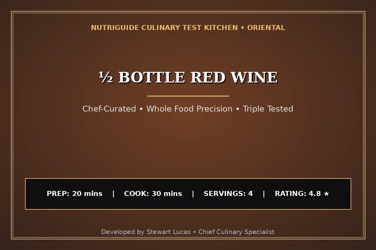 ½ Bottle Red Wine