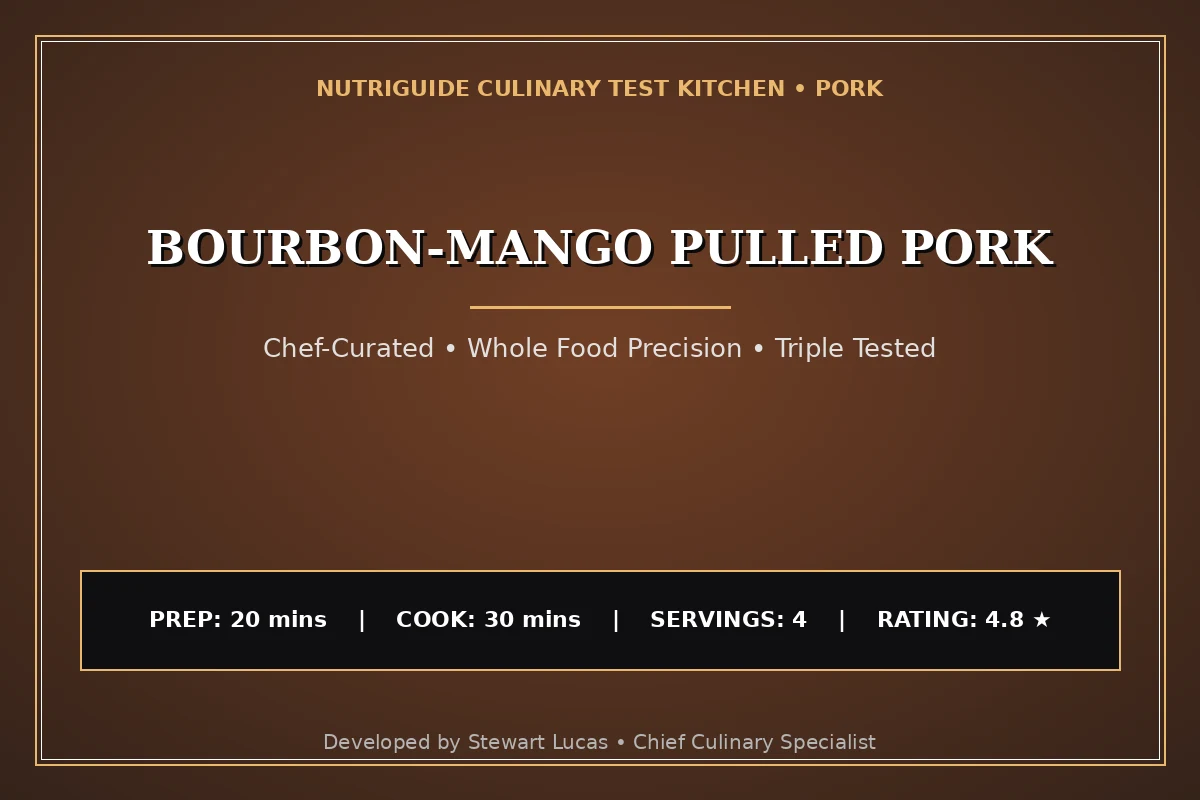 Bourbon-Mango Pulled Pork