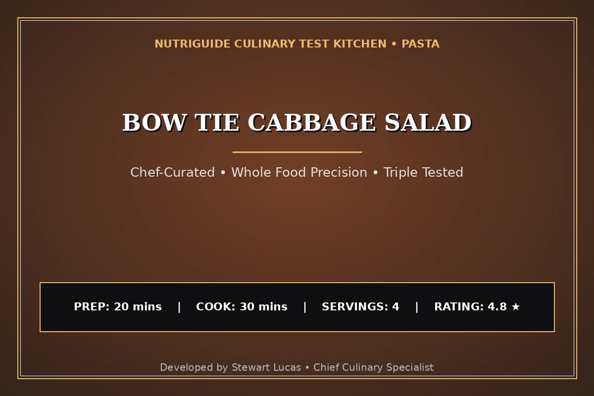 Bow Tie Cabbage Salad