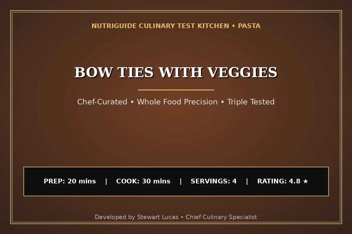 Bow Ties With Veggies