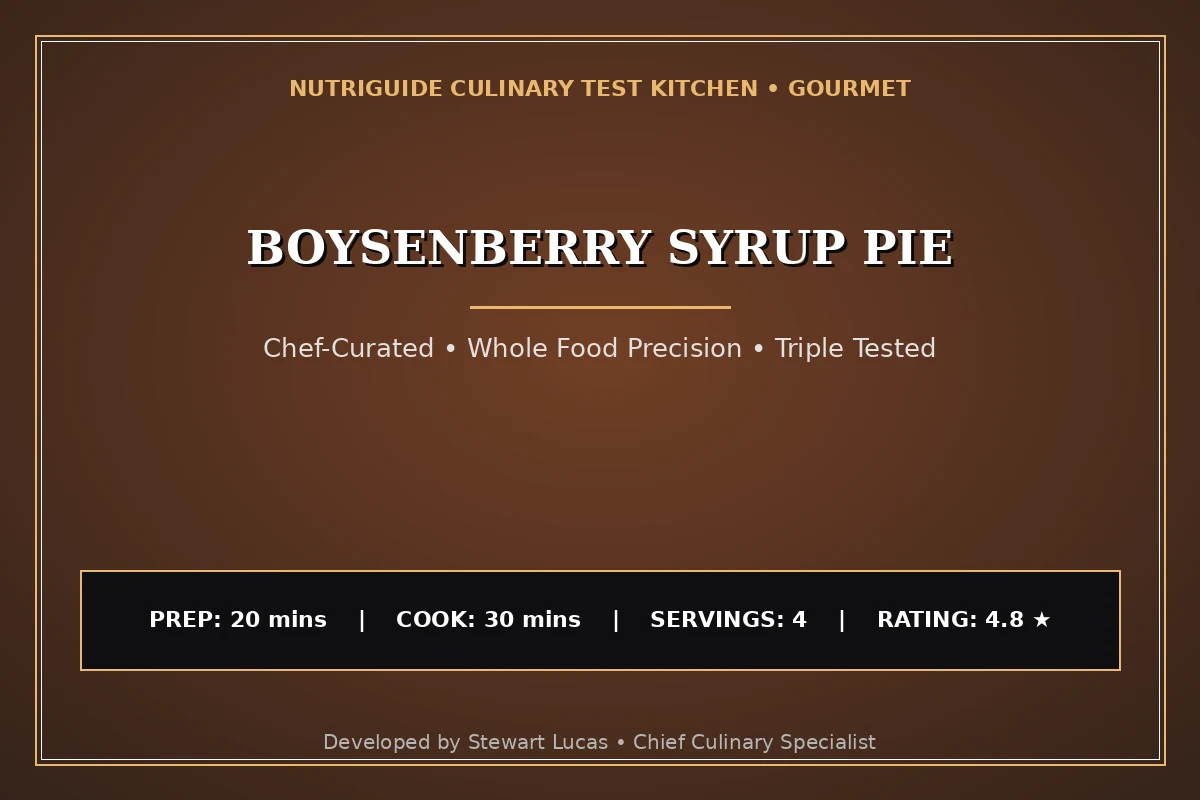 Boysenberry Syrup Pie