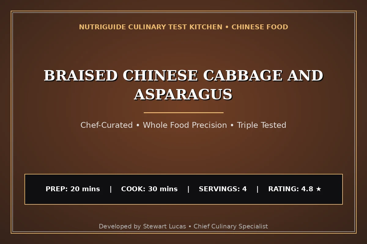 Braised Chinese Cabbage And Asparagus