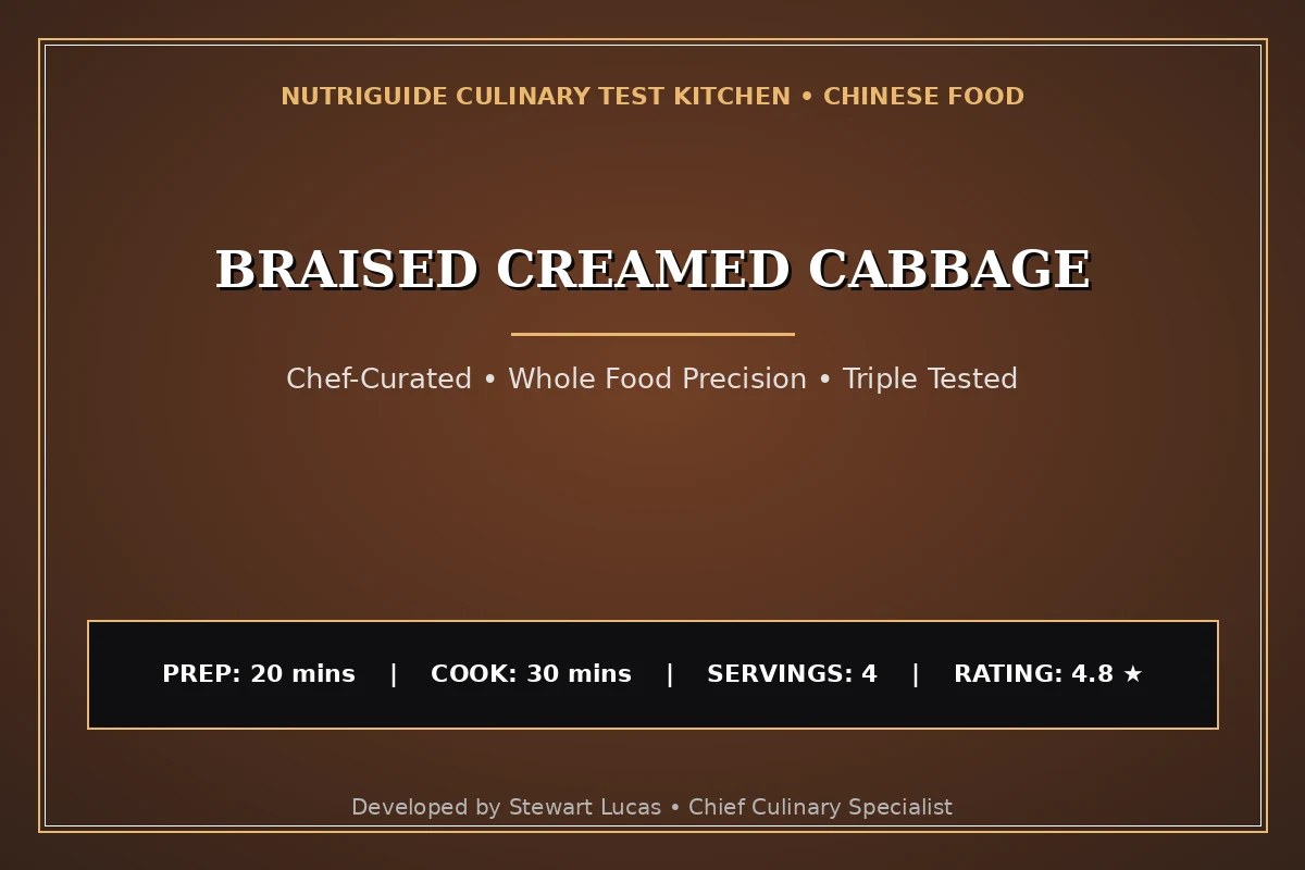 Braised Creamed Cabbage